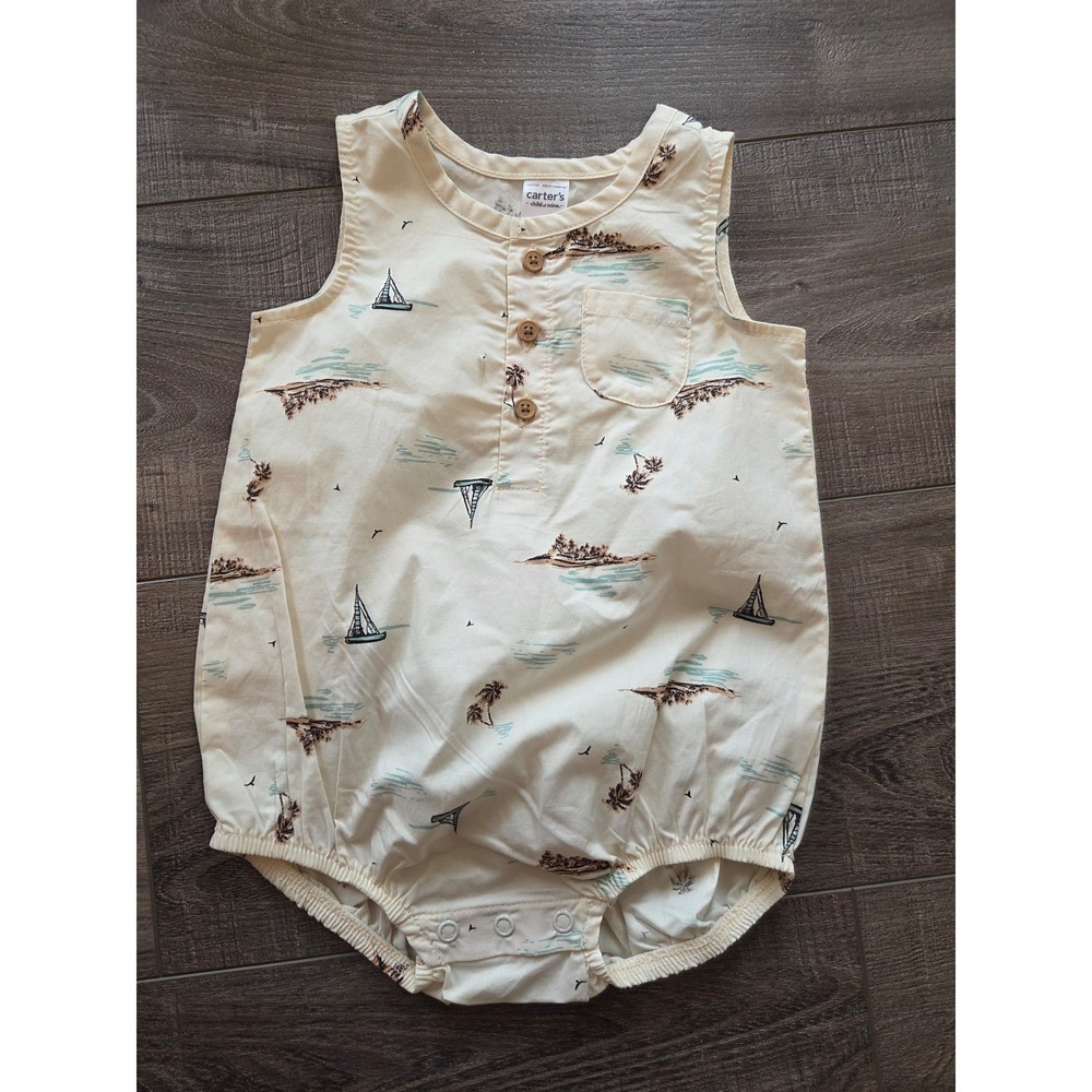 Carter's baby boy romper 12 mos